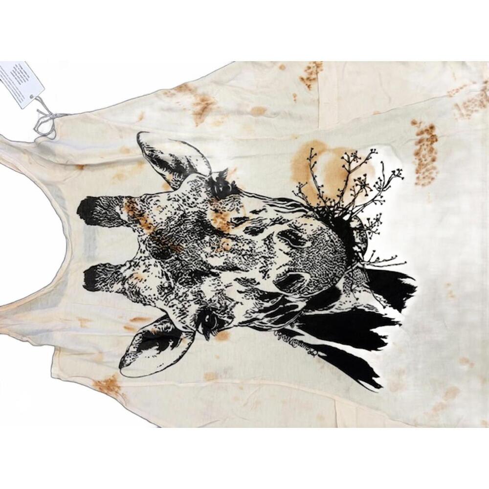NWT New Lauren Moshi Karina Mini Tank Pocket Giraffe Head Dress Large - Picture 2 of 7